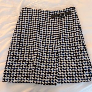 Boden Tweed Houndstooth Skirt Size 6
